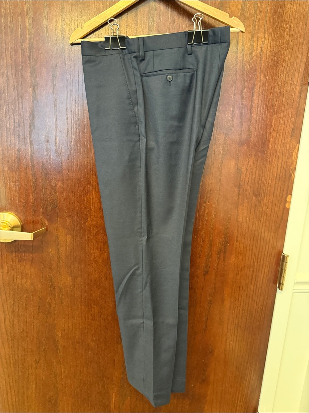 Burberry Men's Dress Pants in Dark Navy Blue
